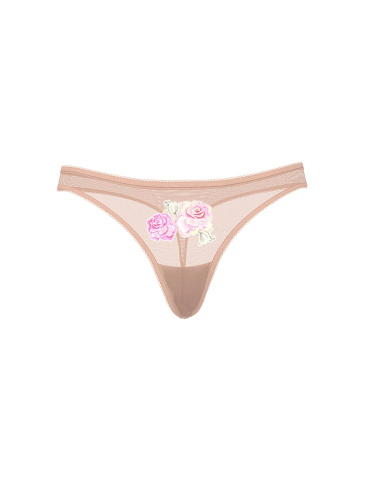 Sweet Melody Motif Lace Thong Panty