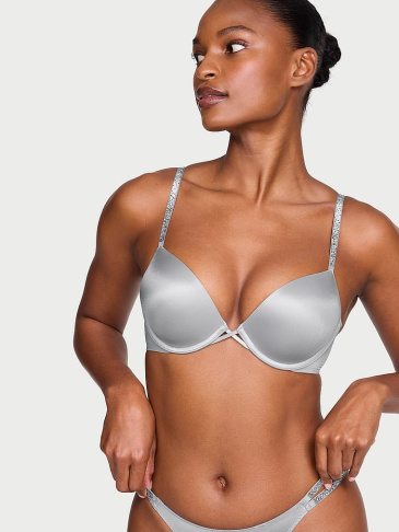 Bombshell – Push-Up Podprsenka S Efektom Zväčšenia O 2 Veľkosti Košíkov A Gradientnými Lesklými Ramienkami