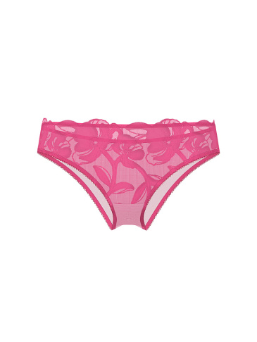 Pop Floral Embroidery Thong Panty