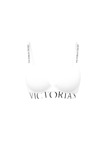 Perfect Shape Cotton Exploded Logo Push-Up Bra