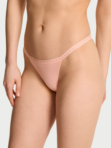 Elastické bavlnené V-string nohavičky