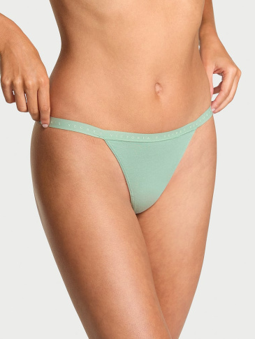 Elastické Bavlnené V‑String Nohavičky