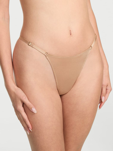 Hladké Vysoko Strihané Nastaviteľné V‑String Nohavičky