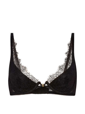 Rose Lace Lightly Lined Plunge Bra