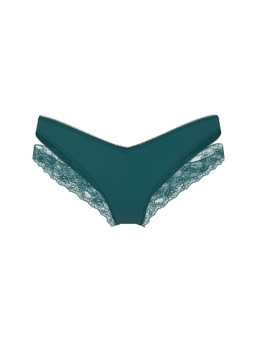 Rose Lace-Trim Cut-Out Cheeky Panty