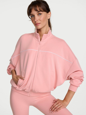 Ultraľahká pletená športová bunda na zips