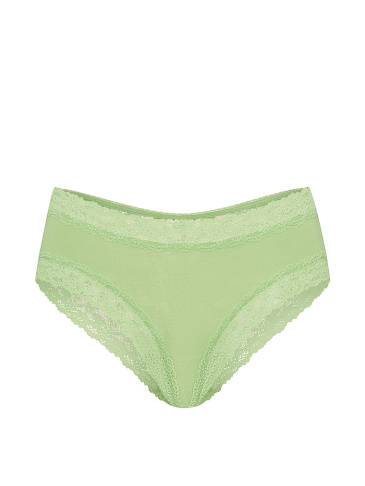 Cotton Lace-Trim Cheeky Panty
