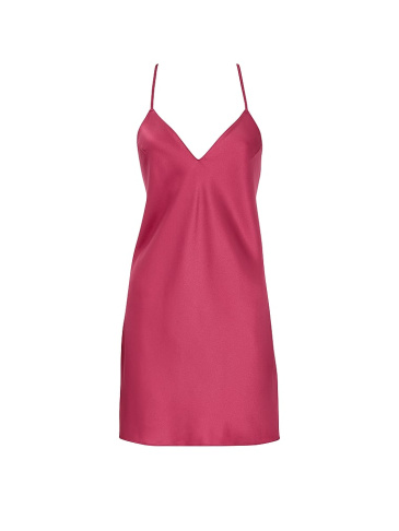 Satin Open-Back Slip Dress