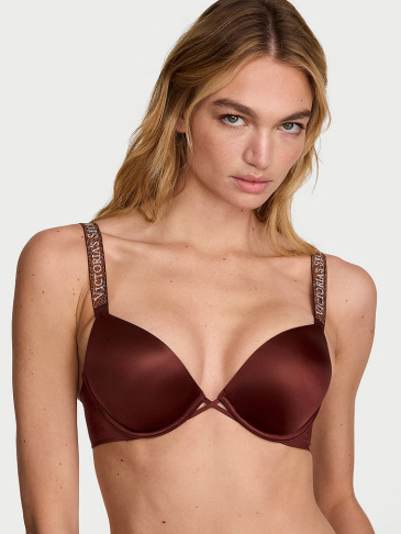 Bombshell Logo Shine push-up podprsenka +2 košíky