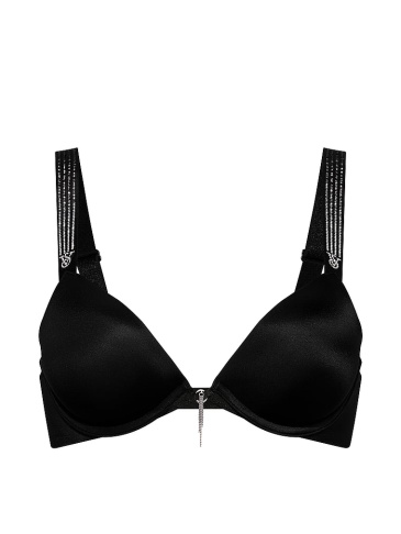 Ombré Stripe Shine Strap Push-Up Bra