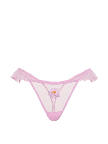 Watercolor Motif Flutter Thong Panty