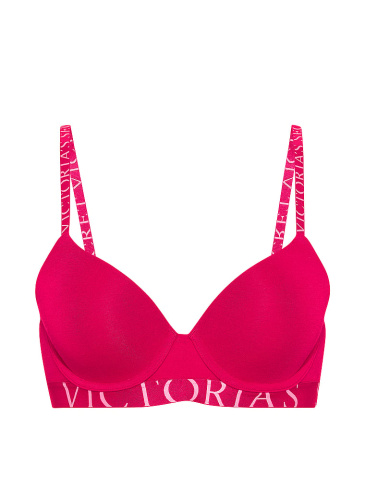 Perfect Shape Cotton Exploded Logo Push-Up Bra