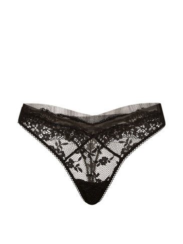 Lace & Mesh Thong Panty