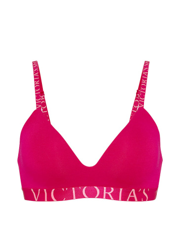 Cotton Exploded Logo Lightly Lined Wireless Bra