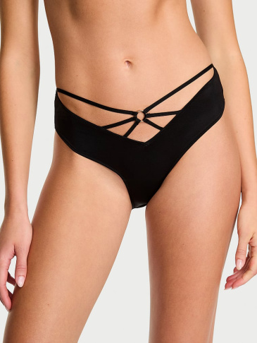 Strappy Ring Hardware Open-Back Cheeky Panty
