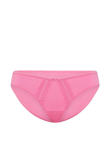 Cotton Lace-Trim Bikini Panty