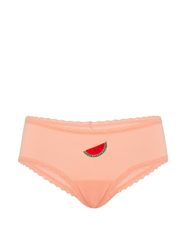 Cotton Lace-Waist Cheeky Panty