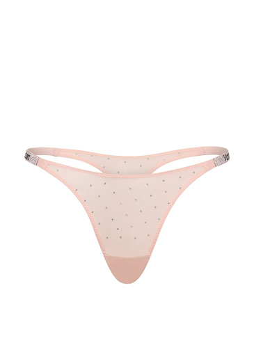 Shine Strap Dot Thong Panty