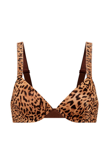 Logo Shine Strap Lightly Lined Low-Cut Demi Bra