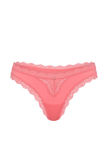 Lace-Trim Thong Panty