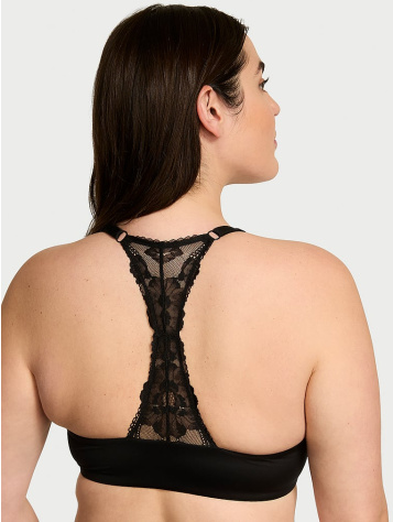Ľahko Podšitá Čipkovaná Podprsenka Racerback Demi Bra