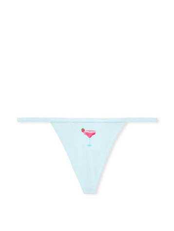 V-String Nohavičky z Bavlny s Elastanom