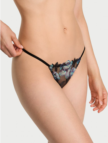 Tangá nohavičky s výšivkou Electric Orchid (V-String)
