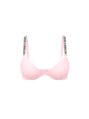 Bombshell Push-Up Podprsenka s Trblietavými Ramienkami Logo, Efekt +2 Košíčky