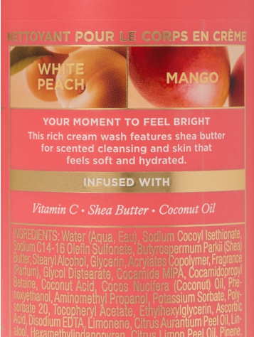 Krémový sprchový gél – Biely broskyňa a mango 296 ml