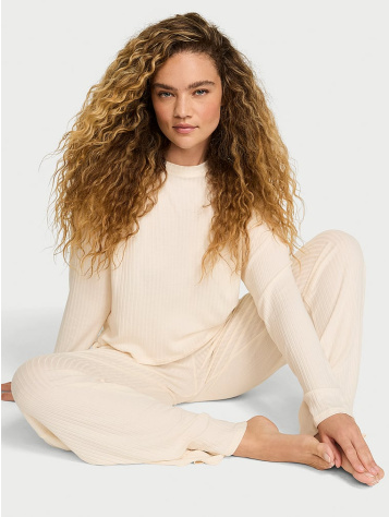 Modal Wide-Rib Long Lounge Set