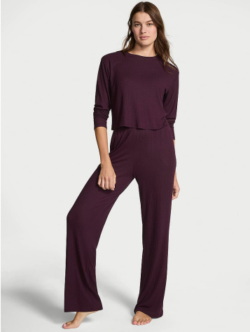 Modal Wide-Rib Long Lounge Set