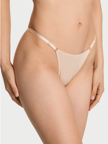 Nastaviteľné V‑String Nohavičky S Kovovými Detailmi