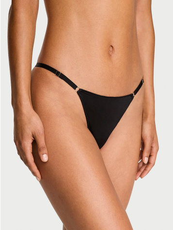 Nastaviteľné V‑String Nohavičky S Kovovými Detailmi