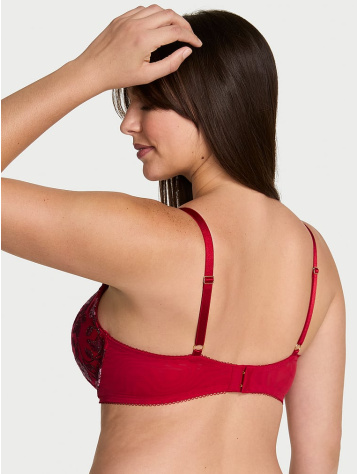 Beautiful Bows Embroidery Push‑Up Podprsenka