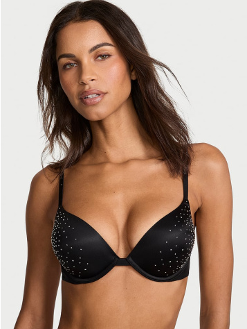Bombshell Add‑2‑Cups Sparkle Crystal Shine Strap Push‑Up Podprsenka