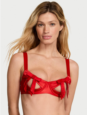 Wicked Twinkle Bows Peekaboo Balconette Podprsenka