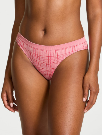 Seamless Trblietavé Kárované Bikini Nohavičky