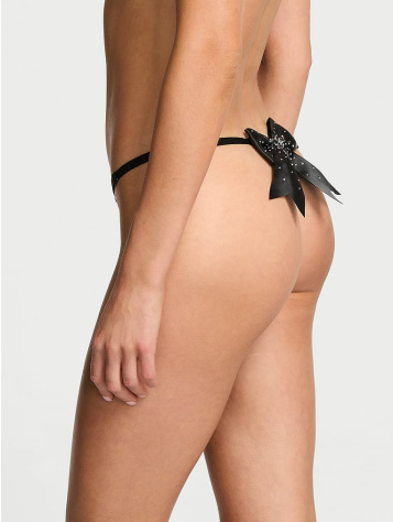 Shine Bow Nastaviteľné V‑String Nohavičky