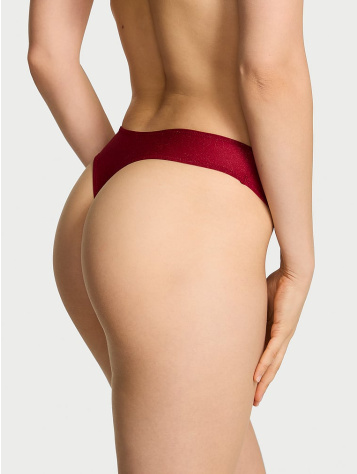 Body By Victoria Flex Shimmer Mid‑Rise Thong Nohavičky