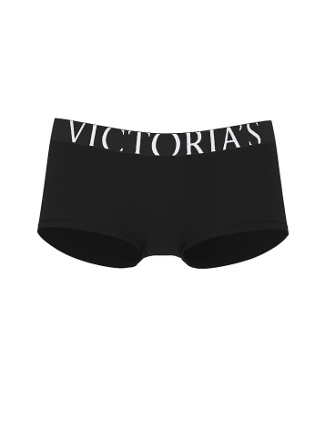 Bavlnené nohavičky typu boyshort s výrazným logom