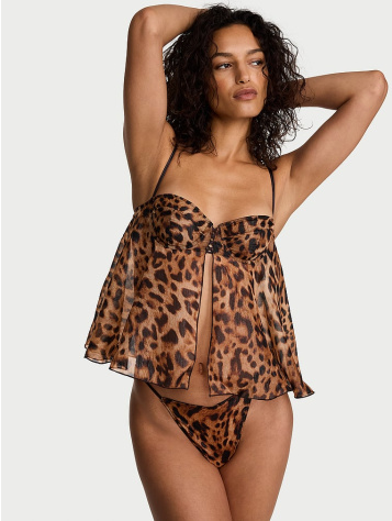 Geo Leo Šifónový Rozšírený Cami Babydoll Set