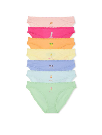 7‑Pack Bavlnené Bikini Nohavičky so Strečom