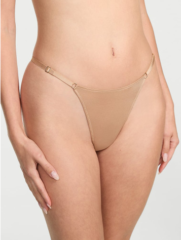 Hladké Vysoko Strihané Nastaviteľné V‑String Nohavičky