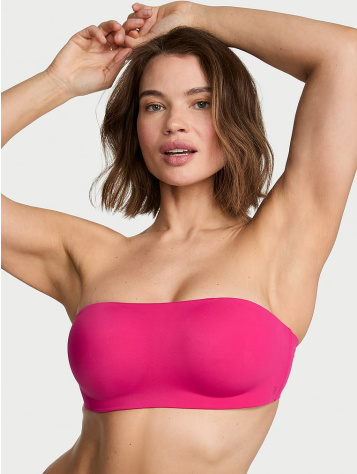 Bezdrôtová push-up bandeau bezramienková podprsenka