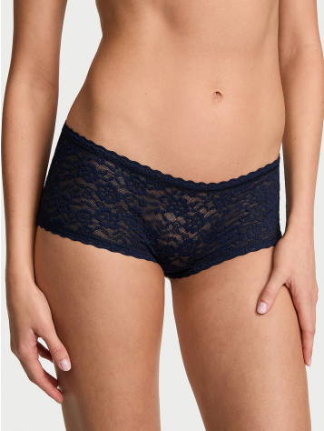 Čipkované nízkopásové boyshort nohavičky