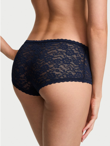 Čipkované nízkopásové boyshort nohavičky