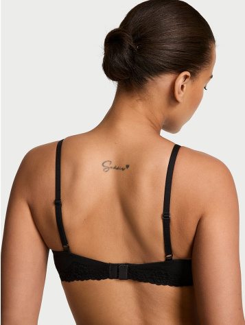 Perfect Shape bavlnená čipkovaná push-up podprsenka