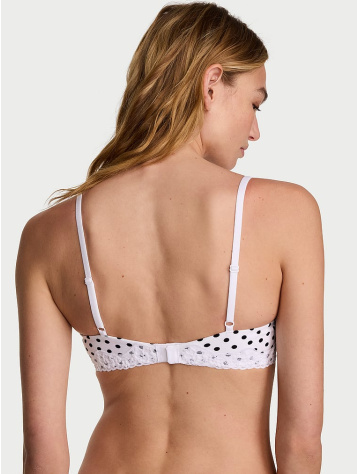 Perfect Shape bavlnená čipkovaná push-up podprsenka
