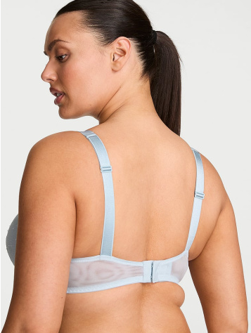 Bombshell Shine Strap ružová čipkovaná push-up podprsenka +2 košíky