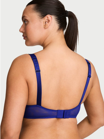 Bombshell Shine Strap ružová čipkovaná push-up podprsenka +2 košíky